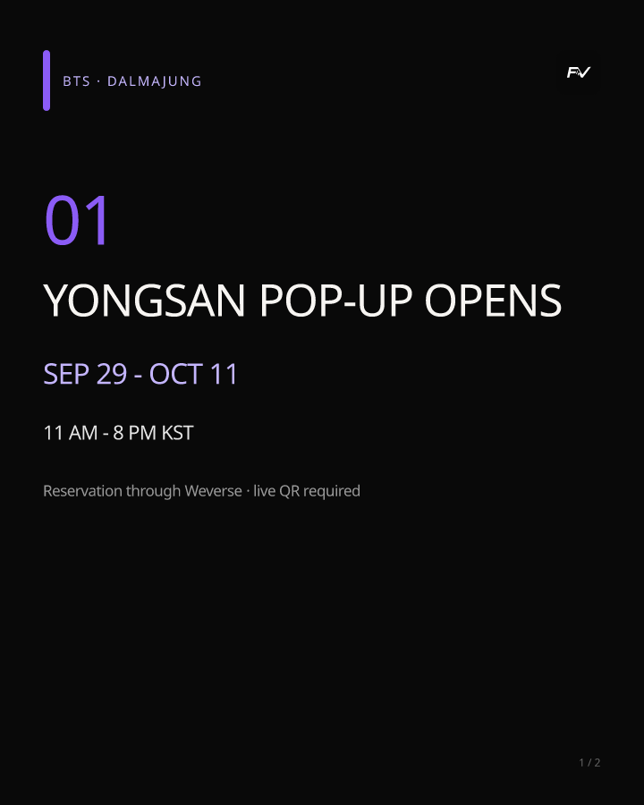 BTS · DALMAJUNG POP-UP