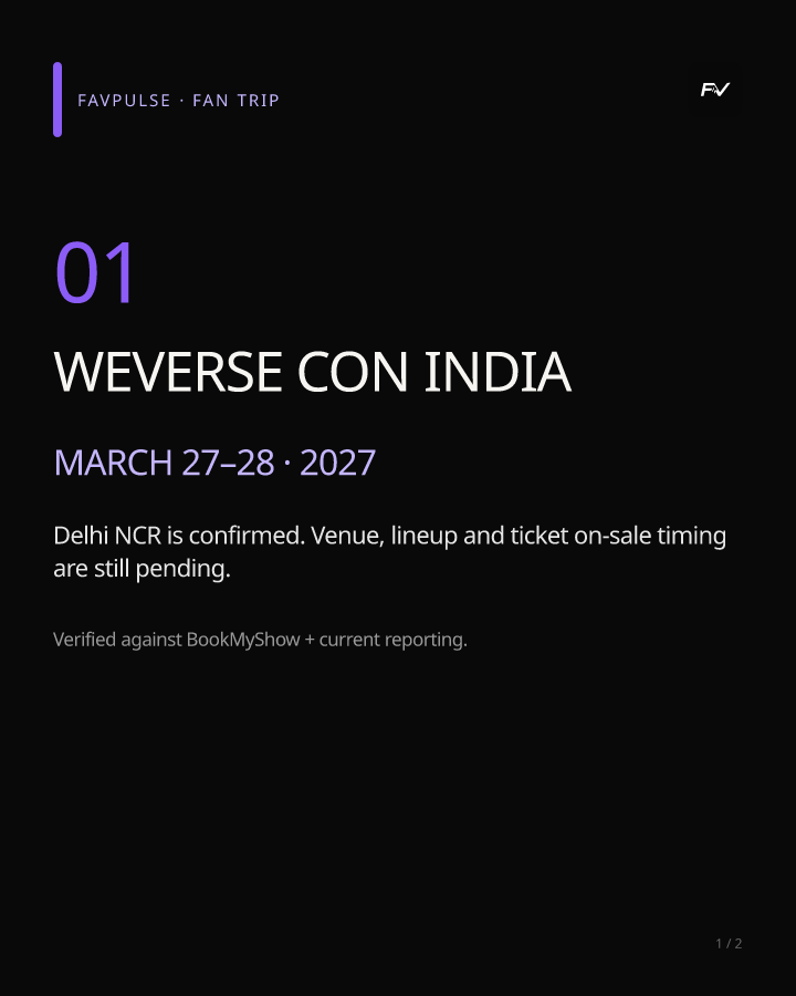 Weverse Con Festival · India