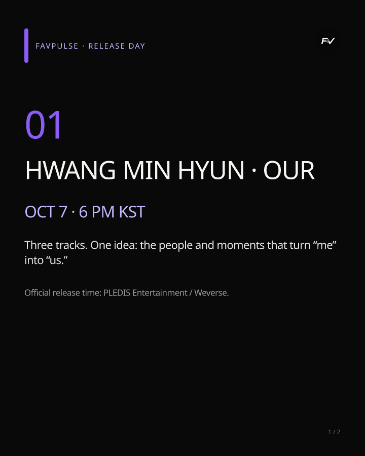 HWANG MIN HYUN · OUR