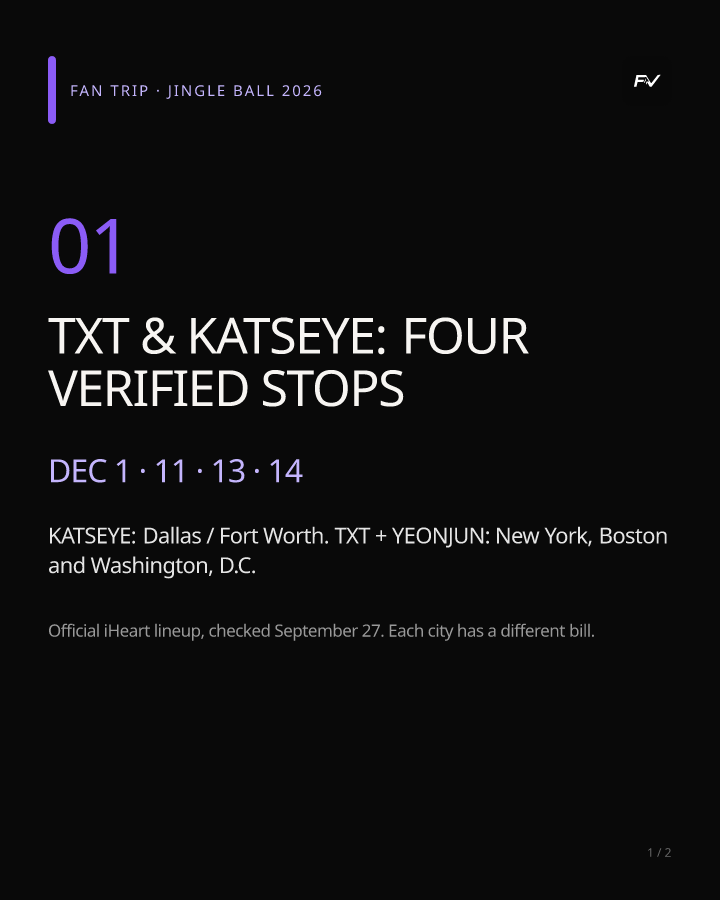 TXT · KATSEYE · Jingle Ball 2026
