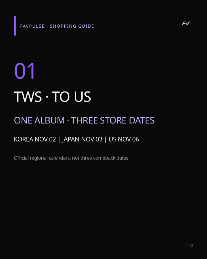 TWS · TO US Regional Preorder
