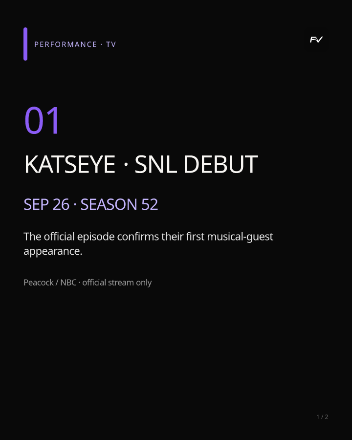 KATSEYE · Saturday Night Live