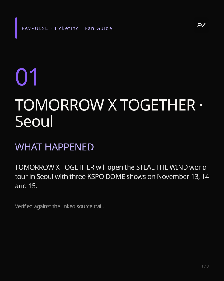 TOMORROW X TOGETHER · Seoul